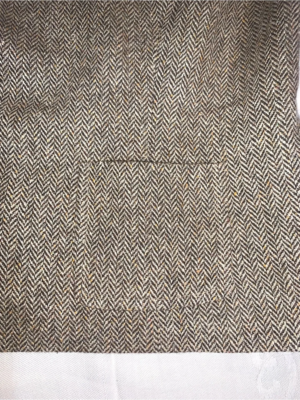 Ann Taylor Tweed tan silk and wool blend sleeveless blouse size 6